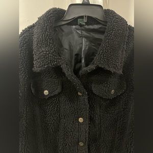 Black Sherpa coat
